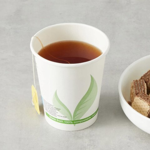Amazon Basics papierowe kubki kompostowalne gorące napoje 355ml 100 sztuk Amazon Basics papierowe kubki kompostowalne gorące napoje 355ml 100 sztuk