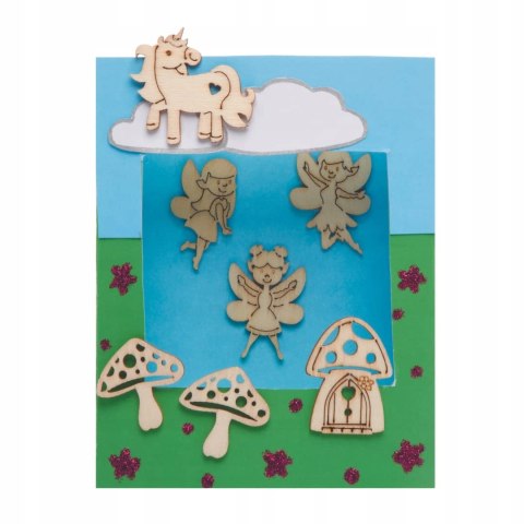 Baker Ross Drewniane Ozdoby Do Rękodzieła 72 szt. Baker Ross Drewniane Ozdoby Do Rękodzieła 72 szt.