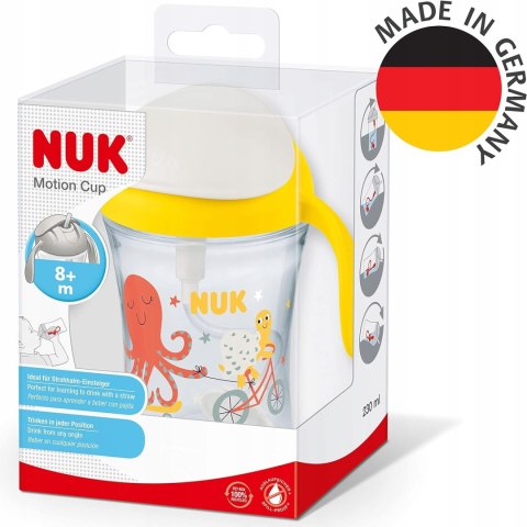 Kubek dla dzieci NUK 230 ml żółty Kubek dla dzieci NUK 230 ml żółty