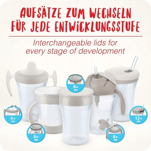 Kubek dla dzieci NUK 230 ml żółty Kubek dla dzieci NUK 230 ml żółty
