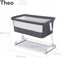 Lionelo Theo dostawka łóżeczko turystyczne grey