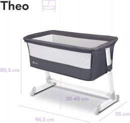 Lionelo Theo dostawka łóżeczko turystyczne grey