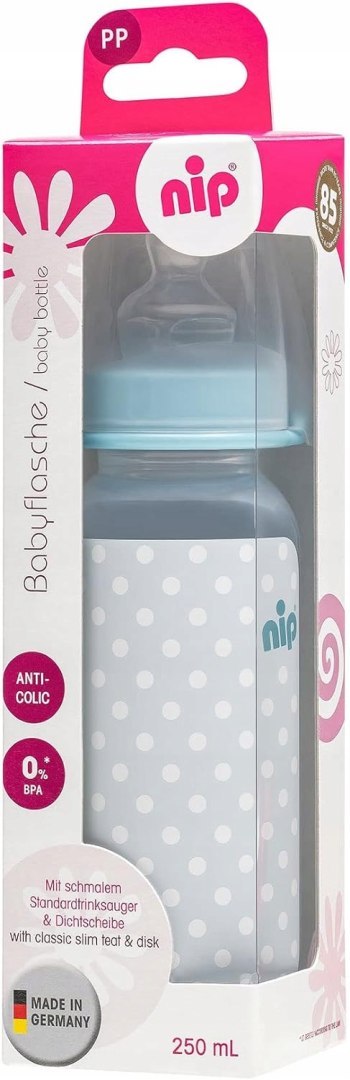Nip Butelka antykolkowa 250ml 0-6m Nip Butelka antykolkowa 250ml 0-6m