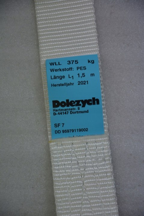 Dolezych taśma pętelkowa 1,5m 375kg Dolezych taśma pętelkowa 1,5m 375kg
