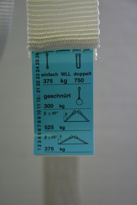 Dolezych taśma pętelkowa 1,5m 375kg Dolezych taśma pętelkowa 1,5m 375kg
