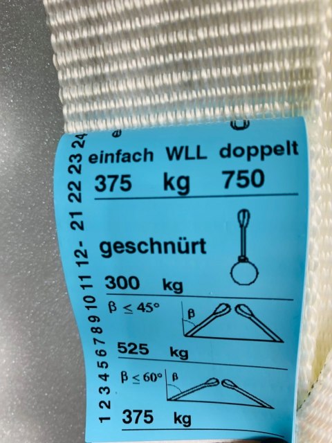 Dolezych taśma pętelkowa 1,5m 375kg Dolezych taśma pętelkowa 1,5m 375kg