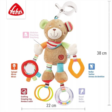 Fehn Pozytywka Miś Oskar miękka zawieszka 25cm Fehn Pozytywka Miś Oskar miękka zawieszka 25cm