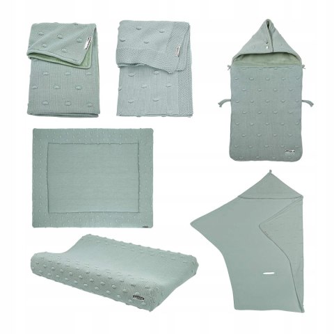Meyco Poszewka na przewijak Stone Green Meyco Poszewka na przewijak Stone Green