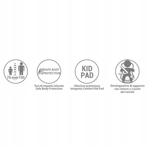 Foppapedretti fotelik I-Size dla dzieci w wieku od 76 do 150 cm
