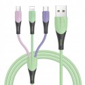 Kabel RAVIAD 3w1 LIGHTNING/ USB-C /MICROUSB