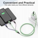 Kabel RAVIAD 3w1 LIGHTNING/ USB-C /MICROUSB