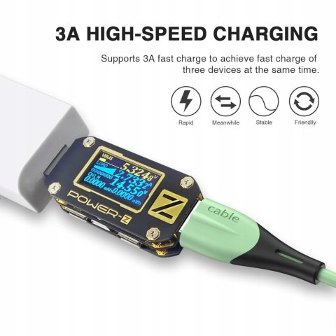 Kabel RAVIAD 3w1 LIGHTNING/ USB-C /MICROUSB Kabel RAVIAD 3w1 LIGHTNING/ USB-C /MICROUSB