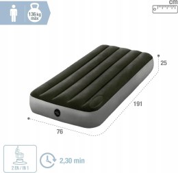 Materac Dmuchany Intex Jednoosobowy z wbudowaną pompką