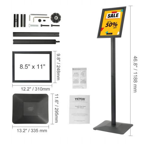 Stojak Informacyjny na Plakaty 279 x 216 mm Stojak Informacyjny na Plakaty 279 x 216 mm
