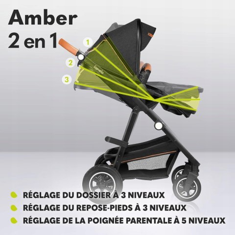 Wózek Lionelo Amber 2w1 Grafit Wózek Lionelo Amber 2w1 Grafit