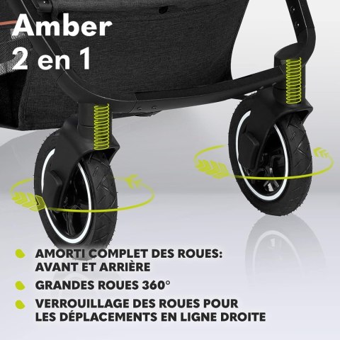 Wózek Lionelo Amber 2w1 Grafit Wózek Lionelo Amber 2w1 Grafit