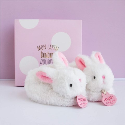 Doudou kapcie Lapin Bonbon 0-6m Doudou kapcie Lapin Bonbon 0-6m