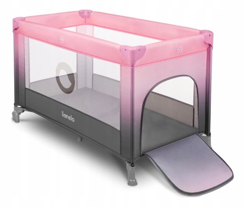 LIONELO Stefi kojec dla niemowląt 120x60cm Pink Ombre LIONELO Stefi kojec dla niemowląt 120x60cm Pink Ombre
