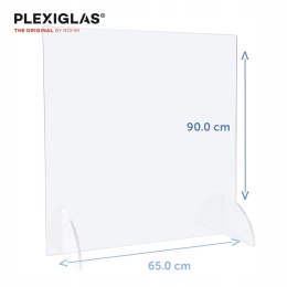 VITAdisplays osłona na ladę przed kaszlem kichaniem 3szt 65x90cm