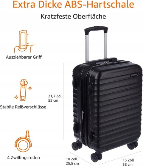 WALIZKA TWARDA KABINOWA AMAZON BASICS 36 L 55 CM WALIZKA TWARDA KABINOWA AMAZON BASICS 36 L 55 CM