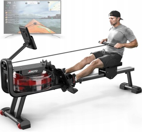 Wioślarz JOROTO MR23 składany z oporem wodnym, 150 kg, Bluetooth Wioślarz JOROTO MR23 składany z oporem wodnym, 150 kg, Bluetooth