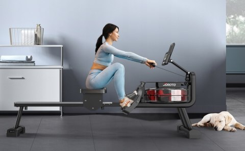 Wioślarz JOROTO MR23 składany z oporem wodnym, 150 kg, Bluetooth Wioślarz JOROTO MR23 składany z oporem wodnym, 150 kg, Bluetooth
