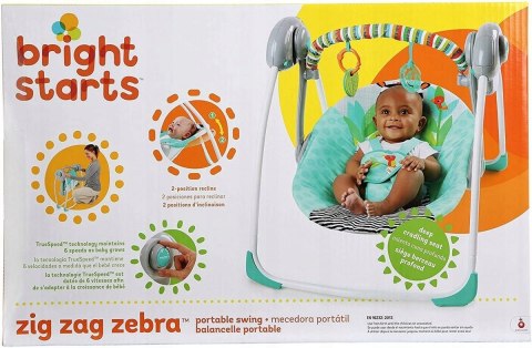 BRIGHT STARTS LEŻACZEK BUJACZEK Zig Zag zebra BRIGHT STARTS LEŻACZEK BUJACZEK Zig Zag zebra