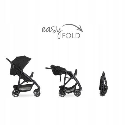 Hauck RAPID 4R Plus Wózek Spacerowy Black Hauck RAPID 4R Plus Wózek Spacerowy Black