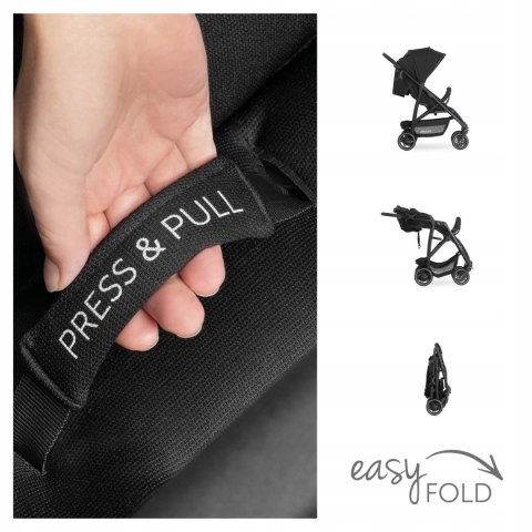 Hauck RAPID 4R Plus Wózek Spacerowy Black Hauck RAPID 4R Plus Wózek Spacerowy Black
