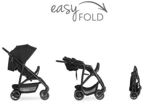 Hauck RAPID 4R Plus Wózek Spacerowy Black Hauck RAPID 4R Plus Wózek Spacerowy Black
