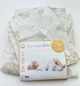 Italbaby 3-częściowy Komplet Pościeli do łóżeczka Ivory Bears