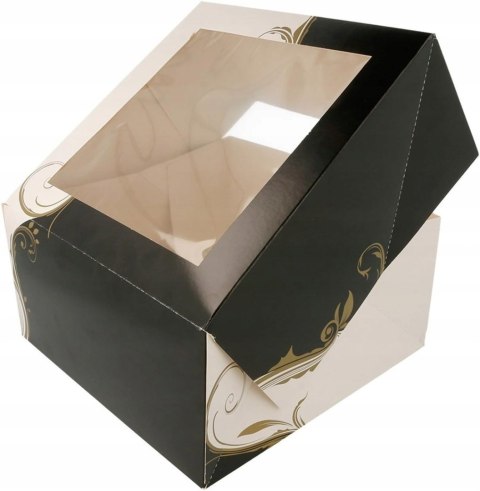 PUDEŁKO na ciasto Chrzest Wesele opakowanie z okienkiem 24x24x12cm / 50szt PUDEŁKO na ciasto Chrzest Wesele opakowanie z okienkiem 24x24x12cm / 50szt