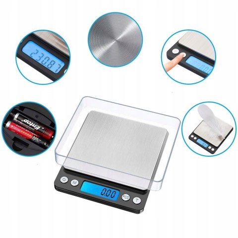 Waga Jubilerska Kuchenna Precyzyjna LCD 0,01G-500g Waga Jubilerska Kuchenna Precyzyjna LCD 0,01G-500g