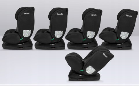 Fotelik samochodowy Lionelo z ISOFIX BASTIAAN I-size black red Fotelik samochodowy Lionelo z ISOFIX BASTIAAN I-size black red