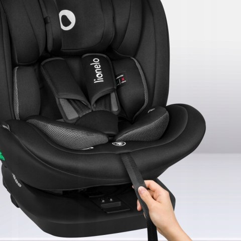 Fotelik samochodowy Lionelo z ISOFIX BASTIAAN I-size black red Fotelik samochodowy Lionelo z ISOFIX BASTIAAN I-size black red