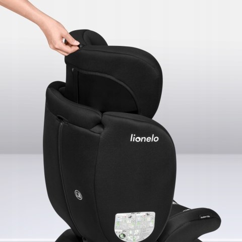 Fotelik samochodowy Lionelo z ISOFIX BASTIAAN I-size black red Fotelik samochodowy Lionelo z ISOFIX BASTIAAN I-size black red