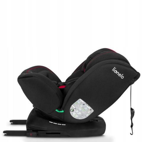 Fotelik samochodowy Lionelo z ISOFIX BASTIAAN I-size black red Fotelik samochodowy Lionelo z ISOFIX BASTIAAN I-size black red