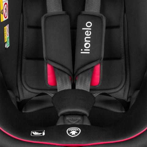 Fotelik samochodowy Lionelo z ISOFIX BASTIAAN I-size black red Fotelik samochodowy Lionelo z ISOFIX BASTIAAN I-size black red