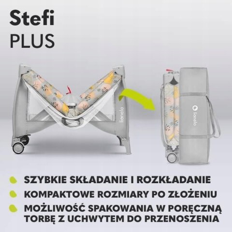 Łóżeczko turystyczne DWUPOZIOMOWE Lionelo Stefi Łóżeczko turystyczne DWUPOZIOMOWE Lionelo Stefi
