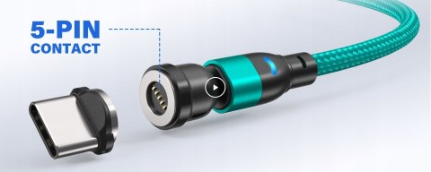 Magnetyczny kabel szybka ładowarka USB do ładowania telefonu 360° 4szt Magnetyczny kabel szybka ładowarka USB do ładowania telefonu 360° 4szt