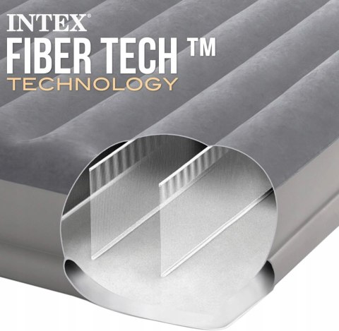 Materac dwuosobowy Intex z pompką FastFill Materac dwuosobowy Intex z pompką FastFill