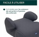 Siedzisko samochodowe Chicco Quasar i-size (126-150 cm) Grey