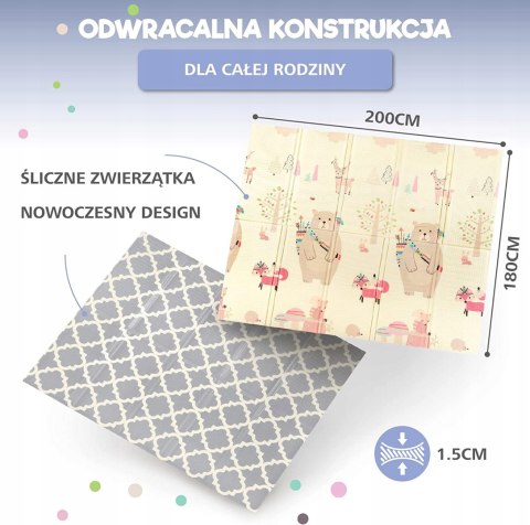 Sweety Fox Play mat składana mata do raczkowania Sweety Fox Play mat składana mata do raczkowania