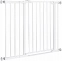 Barierka Hauck Clear Step 2 rozporowa biała 96-101 cm