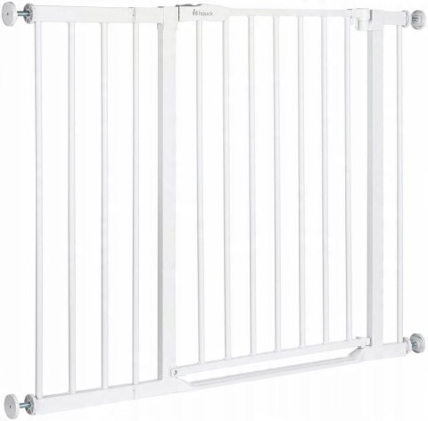 Barierka Hauck Clear Step 2 rozporowa biała 96-101 cm