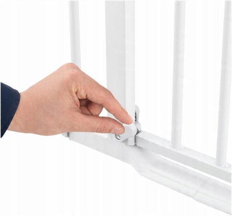 Barierka Hauck Clear Step 2 rozporowa biała 96-101 cm