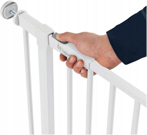 Barierka Hauck Clear Step 2 rozporowa biała 96-101 cm
