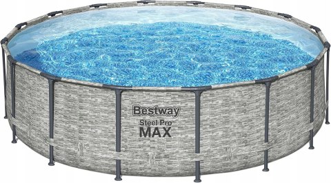 Zestaw basenowy Bestway Steel Pro Max 4,88 m x 1,22 m Zestaw basenowy Bestway Steel Pro Max 4,88 m x 1,22 m
