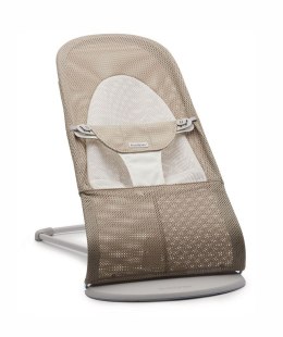 BABYBJORN - leżaczek SOFT MESH - Szary Beż/Biały