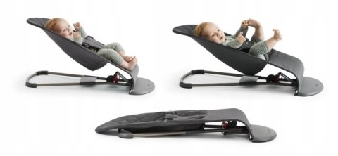 BABYBJORN - leżaczek SOFT MESH - Szary Beż/Biały